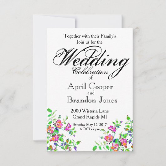  roze weddenschap kaart (Voorkant)