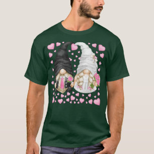 Roze weddenschap met de crèmebasis voor het hematr t-shirt