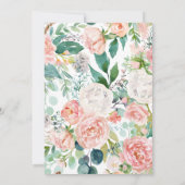  roze weddenschap met het roze roze huwelijk spare save the date (Achterkant)