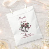 Roze weddenschappen bedankzakje (Geknipt)