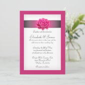 Roze weddenschappen kaart (Staand voorkant)