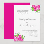 roze weddenschappen kaart (Voorkant / Achterkant)