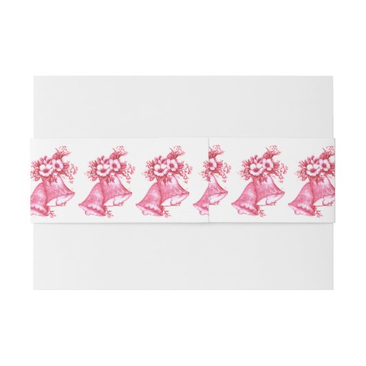 Roze weddenschappen uitnodigingen wikkel (Achterkant Voorbeeld)