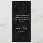 roze Wedding menu (Achterkant)