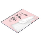 Roze Wedding Planner Stijlvol Custom Notitieboek (Linkerzijde)