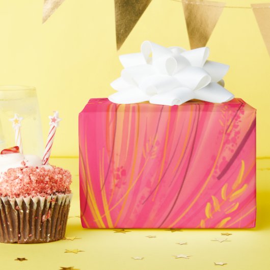 Roze wedow cadeaupapier (Verjaardagsfeest)