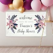Roze wedow | Floral Bridal of Baby shower Welcome Spandoek