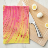 Roze wedow theedoek (Quarter Fold)