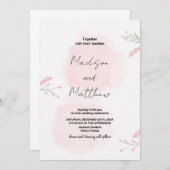 Roze weduwnaar-uitvindingen kaart (Voorkant / Achterkant)