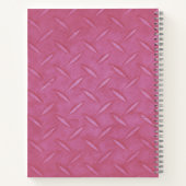 Roze weegbree Barbell Workout Gym Log Notitieboek (Achterkant)