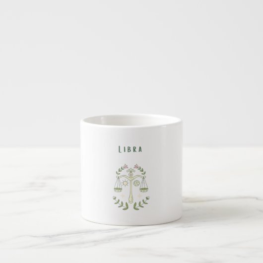 Roze Weegschaal, sterrenbeeld, sterrenbeeld  Espresso Kop (Voorkant)