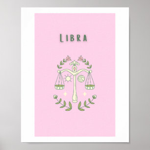 Roze Weegschaal, sterrenbeeld, sterrenbeeld  Poster