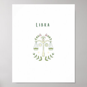 Roze Weegschaal, sterrenbeeld, sterrenbeeld Poster
