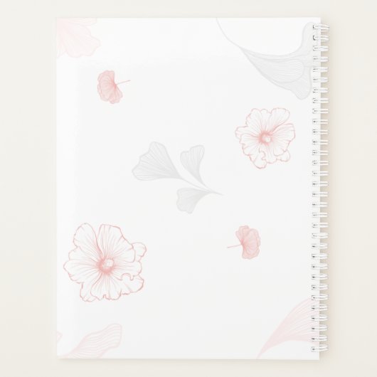Roze weekblad 52 planner (Achterkant)