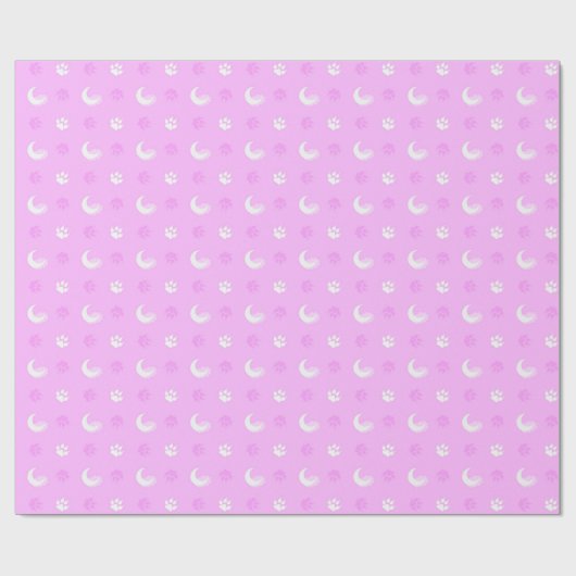 Roze weerwolf cadeaupapier (Vlak)