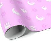 Roze weerwolf cadeaupapier (Rol Hoek)