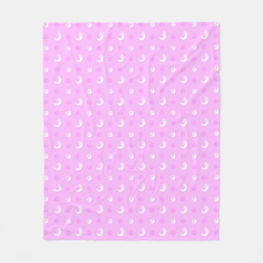 Roze weerwolf fleece deken (Voorkant)
