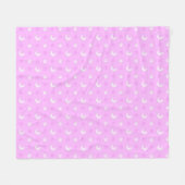 Roze weerwolf fleece deken (Voorkant (Horizontaal))