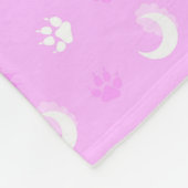 Roze weerwolf fleece deken (Hoek)