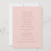 Roze wegauto - Bridal Shower - uitnodiging (Achterkant)