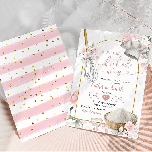 Roze weggeslingerd keuken Vrijgezellenfeest Kaart