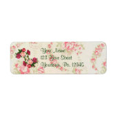 Roze weglabel etiket (Voorkant)