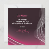 Roze wegmotorfiets biker bruiloft kaart (Achterkant)