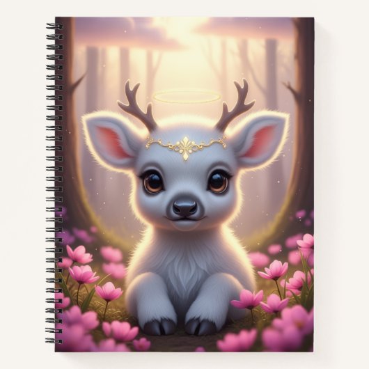Roze Weide Sereniteit Notitieboek (Voorkant)
