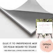 Roze Welkom bij Unplugged Wedding Ceremony Sign Poster