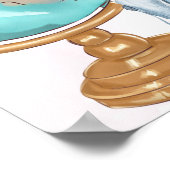 Roze welkome 13de Wereld 1ste Eerste Dag Poster (Hoek)