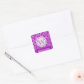 Roze welkomststicker vierkante sticker (Envelop)