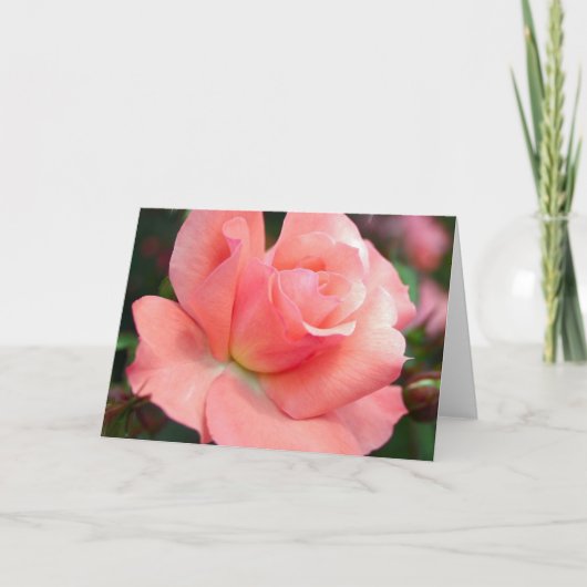 Roze Wenskaart Kaart (Voorkant)