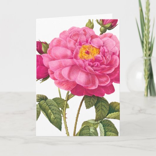 Roze Wenskaart Kaart (Voorkant)