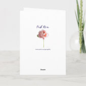 Roze Wenskaart Kaart (Achterkant)