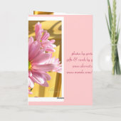 Roze Wenskaart Kaart (Achterkant)