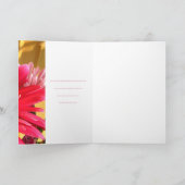 Roze Wenskaart Kaart (Binnen)