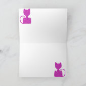 Roze Wenskaarten met puzzanine Kaart (Binnen)