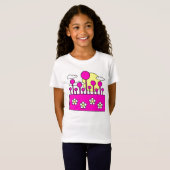 Roze wereld - Gepersonaliseerd T-shirt (Voorkant volledig)