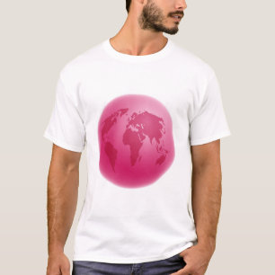 Roze Wereldbol T-shirt