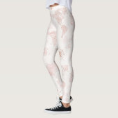 Roze Wereldkaart Leggings (Links)