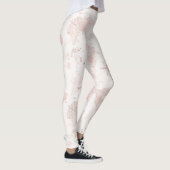 Roze Wereldkaart Leggings (Rechts)
