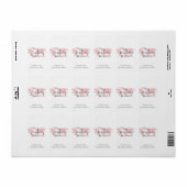 Roze Wereldkaart reis begint mini Snoep balk omloo Etiket (Full Sheet)