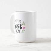 Roze Wereld's Beste Moederdag Koffiemok (Voorkant links)