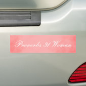  Roze werkwoorden 31 Vrouw Bumpersticker (Op auto)