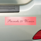 Roze werkwoorden 31 Vrouw Bumpersticker (Op auto)