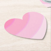 Roze Wervelingen Papier Coaster Kartonnen Onderzetters (Gekanteld)