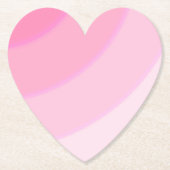 Roze Wervelingen Papier Coaster Kartonnen Onderzetters (Voorkant)
