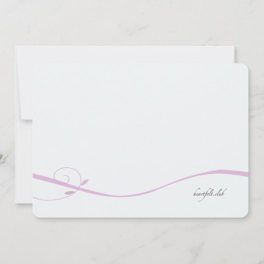 Roze wervelingen uitnodiging (Achterkant)