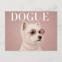 Roze West Highland White Terrier-hond