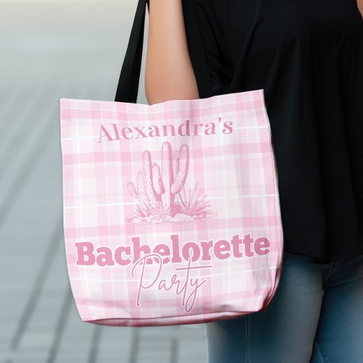 Roze Western Bachelorette Trip Tote Bag